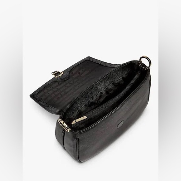 NWT Ted Baker Jjolie Croc Embossed Leather Crossbody – Black & Gold - Picture 4 of 10